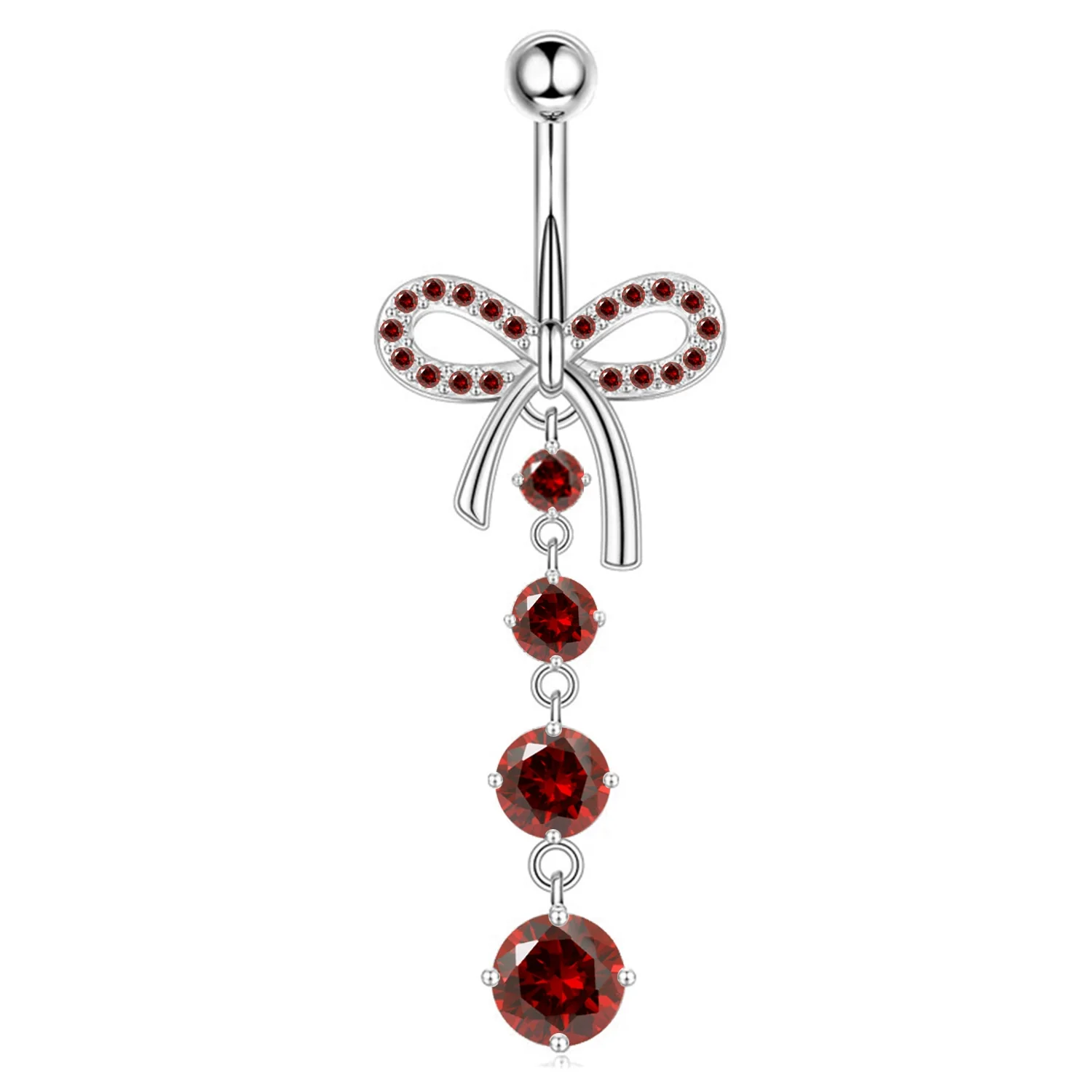 Wholesale Navel Rings Stainless Steel Bowknot Electroplated Body Piercing Jewelry Unisex - Image 7