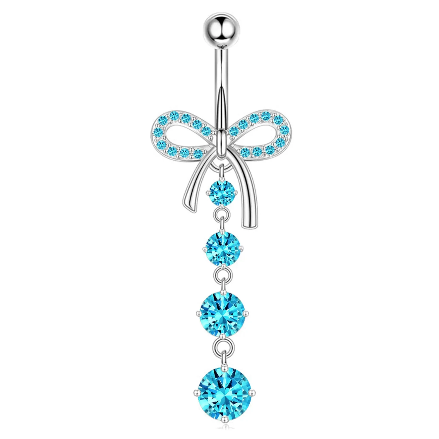 Wholesale Navel Rings Stainless Steel Bowknot Electroplated Body Piercing Jewelry Unisex - Image 8