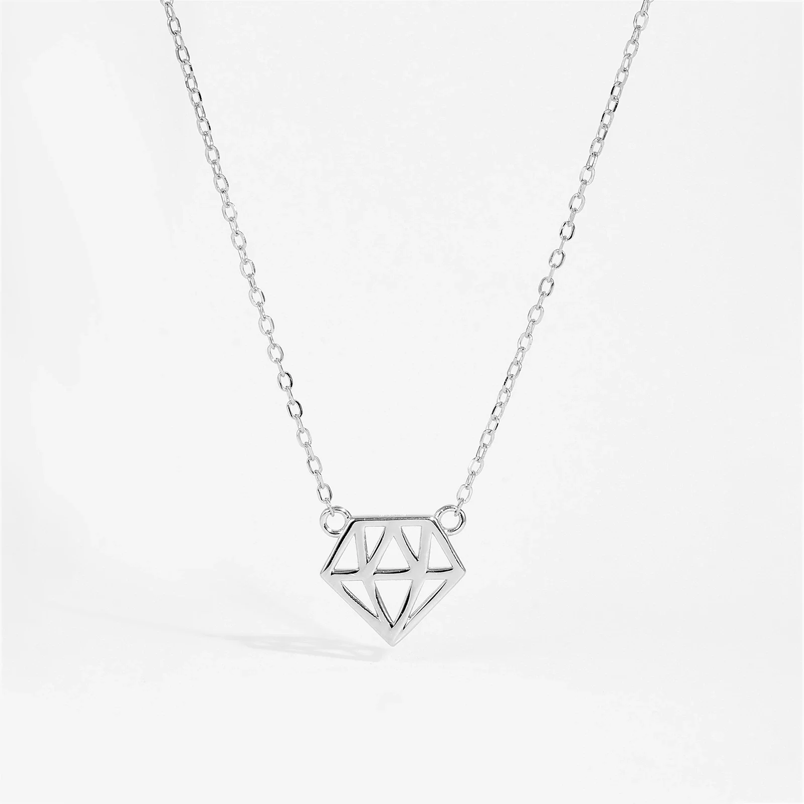 Wholesale Necklace 925 Sterling Silver Geometric Style Electroplated - Image 3