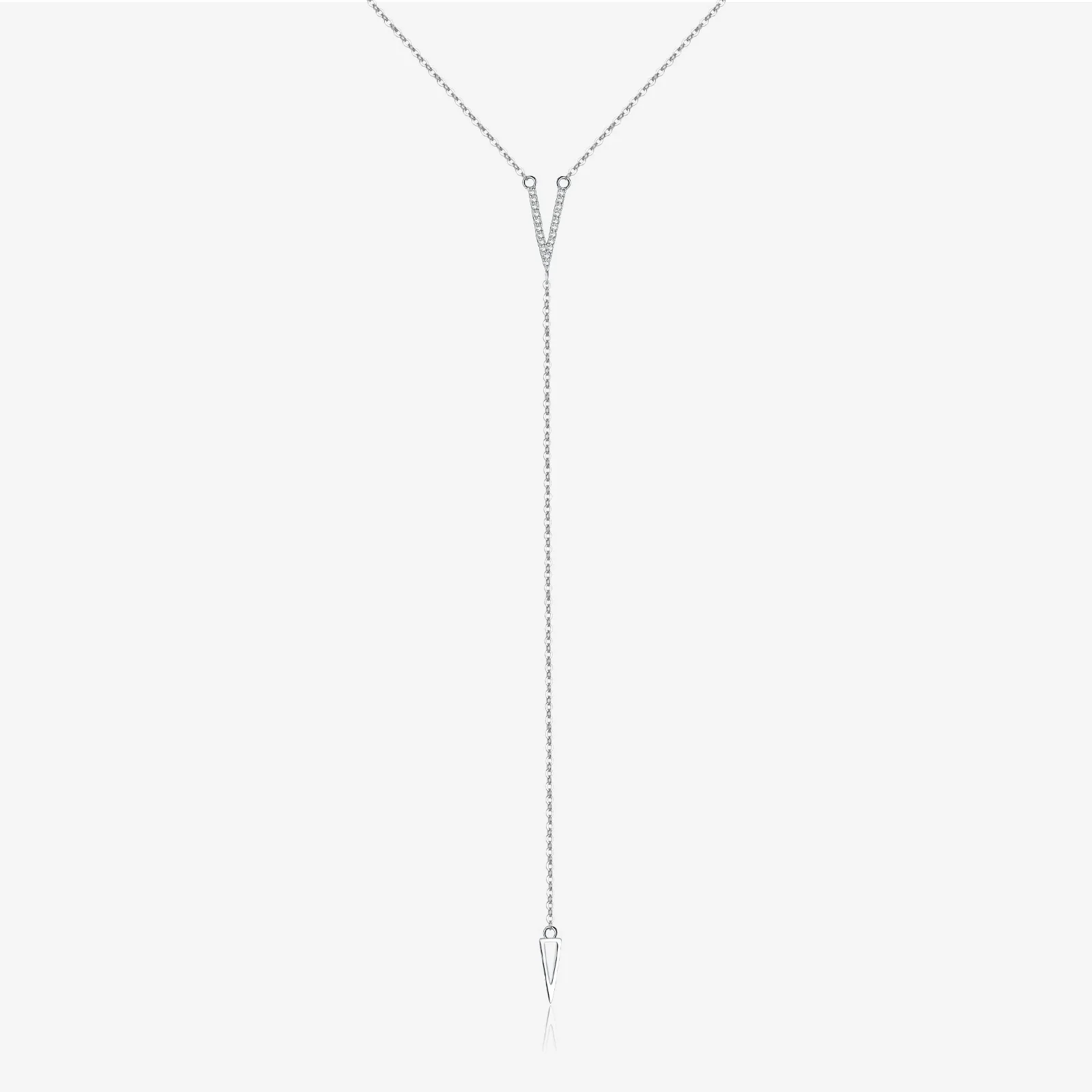 Wholesale Necklace 925 Sterling Silver Geometric Tassel Electroplated For Women
