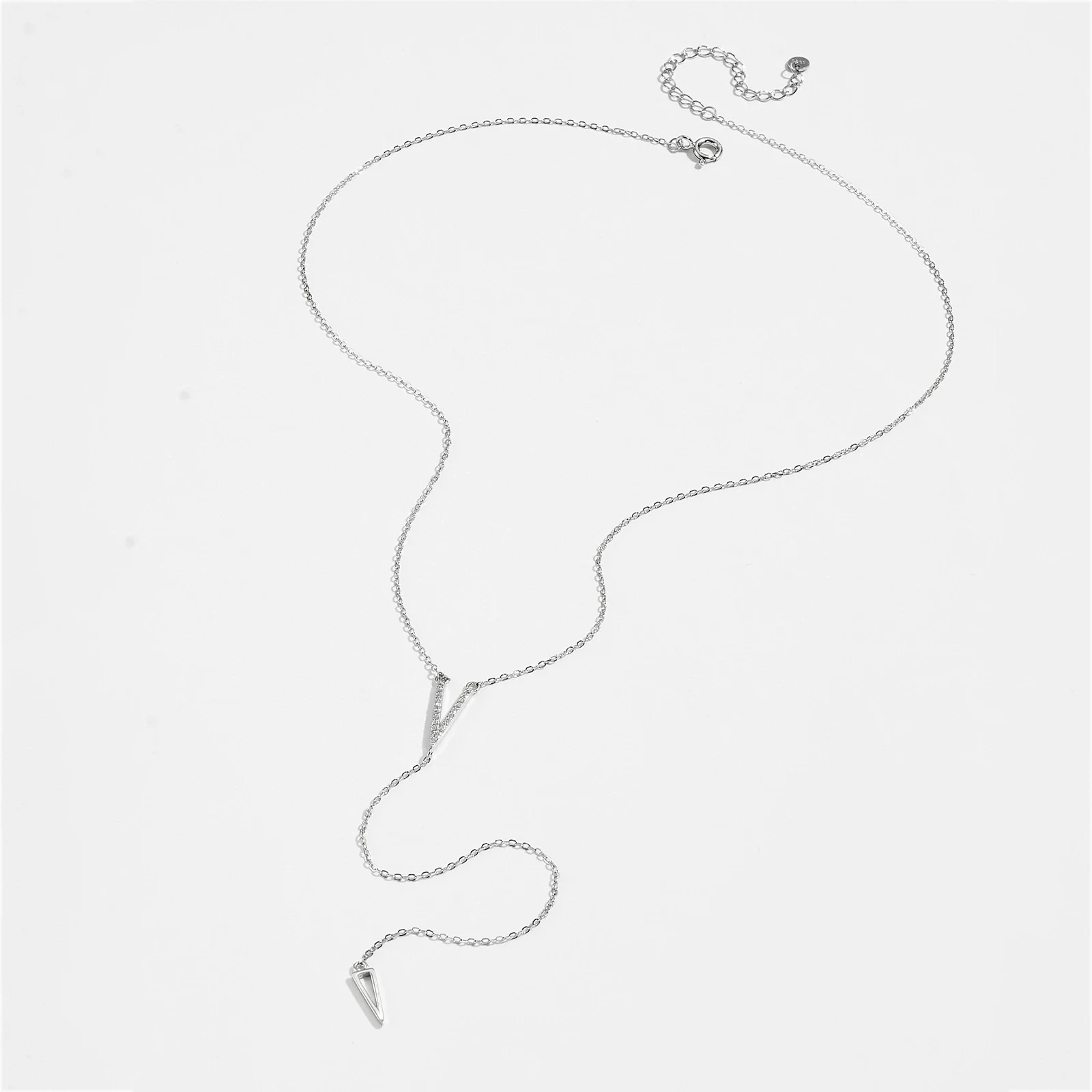 Wholesale Necklace 925 Sterling Silver Geometric Tassel Electroplated For Women - Image 4