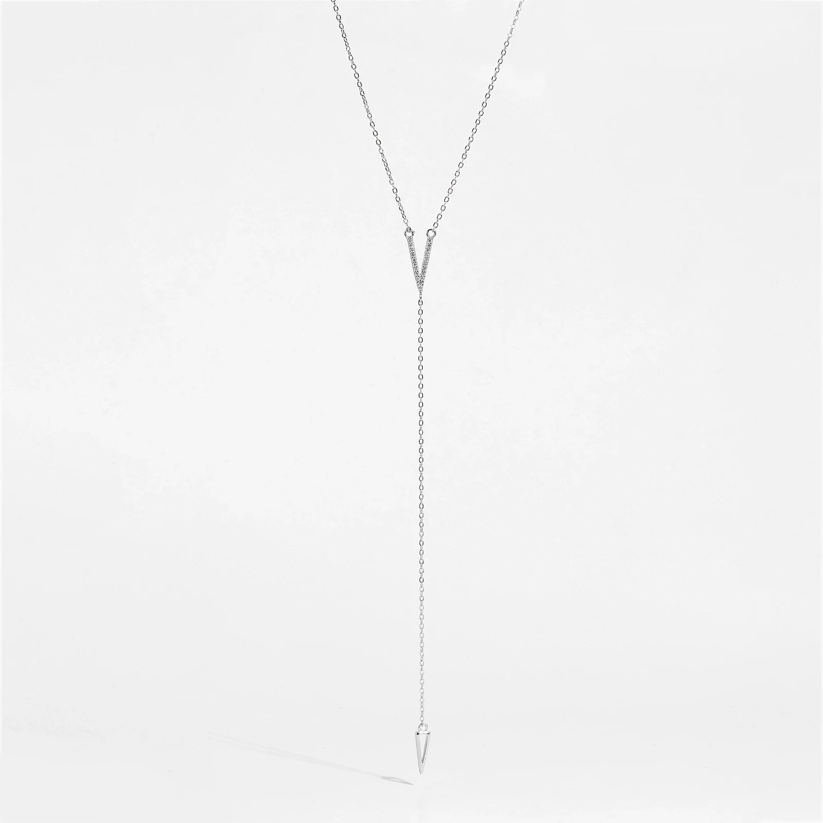 Wholesale Necklace 925 Sterling Silver Geometric Tassel Electroplated For Women - Image 6
