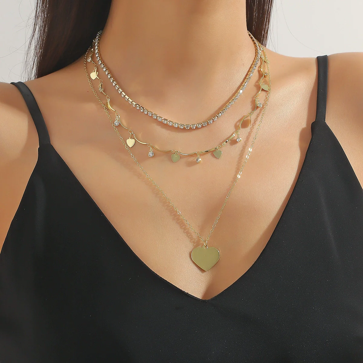 Wholesale Necklace Alloy Pearl Pendant Geometric Fashion Electroplating Women's - Image 4
