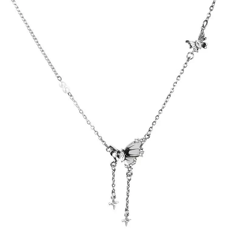 Wholesale Necklace Alloy Titanium Steel Insects Style Electroplated Women's Clavicle Chain - Image 5