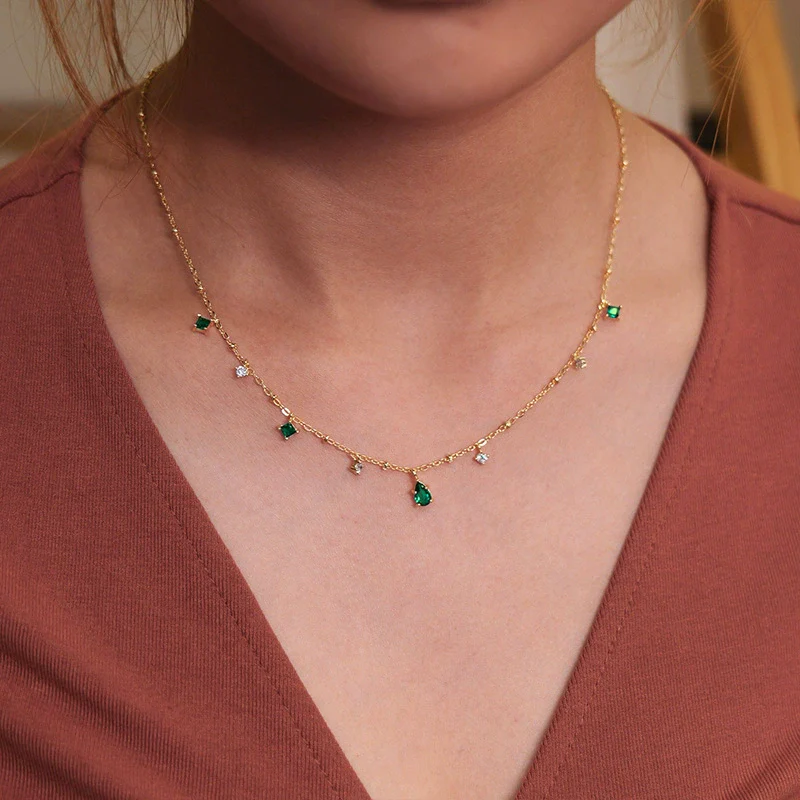 Wholesale Necklace Copper Plated With Real Gold Geometric Style Electroplating For Women - Image 3