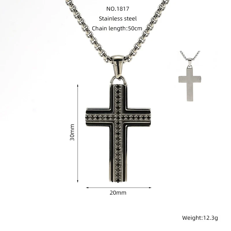 Wholesale Necklace Pendant 316L Stainless Steel 316L Stainless Steel Geometric Hiphop Style Electroplated Unisex - Image 10