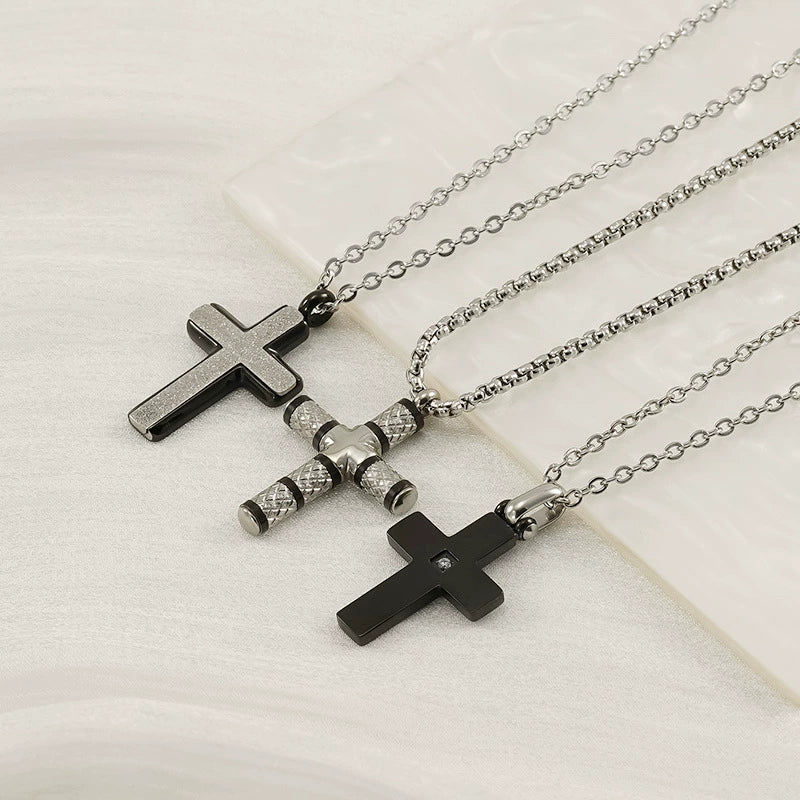 Wholesale Necklace Pendant 316L Stainless Steel 316L Stainless Steel Geometric Hiphop Style Electroplated Unisex - Image 2