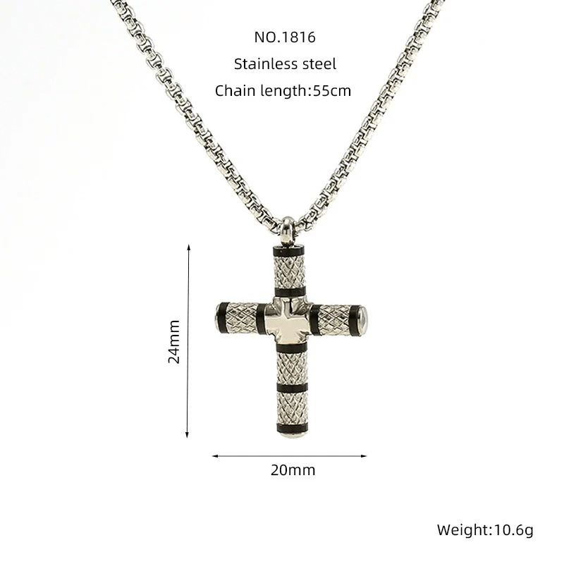 Wholesale Necklace Pendant 316L Stainless Steel 316L Stainless Steel Geometric Hiphop Style Electroplated Unisex - Image 9