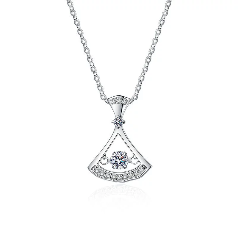 Wholesale Necklace S925 Sterling Silver Fan Shaped Electroplated - Image 5