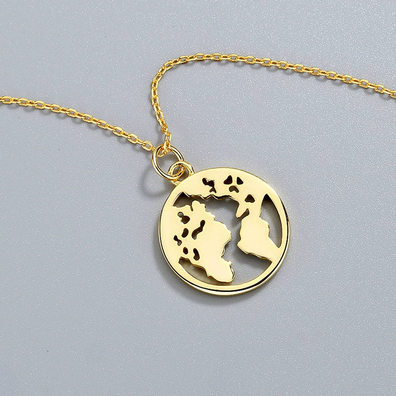 Wholesale Necklace S925 Sterling Silver Geometric Hollow Coin Cross Chain Female Accessories Electroplating - Image 3