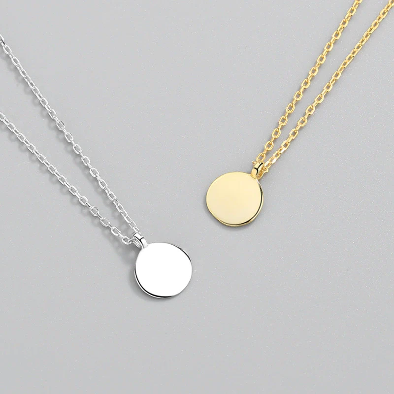 Wholesale Necklace S925 Sterling Silver Geometric Pendant Electroplated Cross Chain For Women