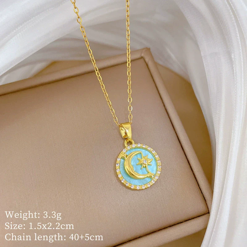 Wholesale Necklace Stainless Steel Copper Geometric Cartoon Minimalist Style For Unisex - Image 6