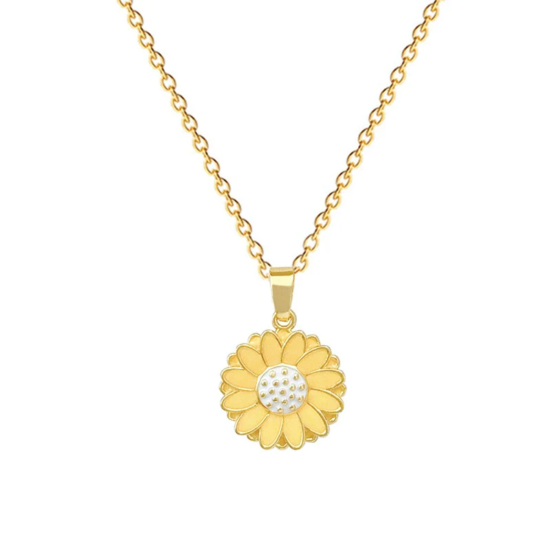 Wholesale Necklace Stainless Steel Copper Geometric Daisy Style - Image 5