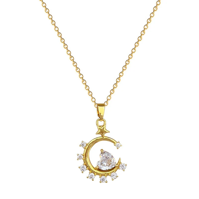 Wholesale Necklace Stainless Steel Copper Geometric Luxury Women's Allmatch Clavicle Chain - Image 5