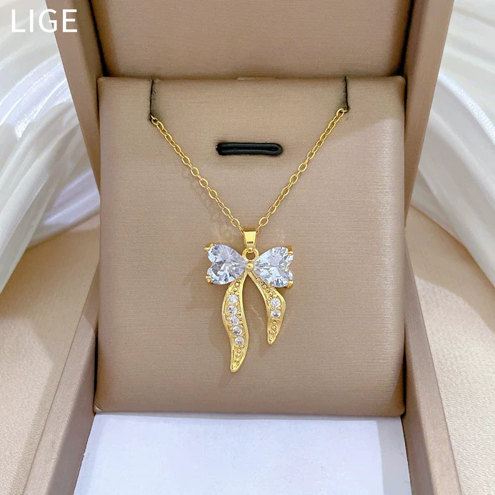 Wholesale Necklace Stainless Steel Geometric Cartoon Style For Unisex