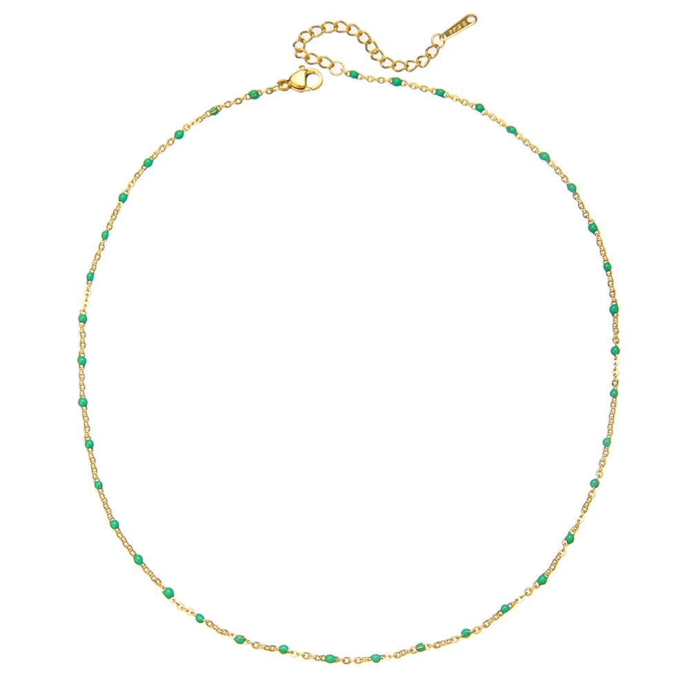 Wholesale Necklace Stainless Steel Handmade O Word Chain Geometric Style For Women - Image 6