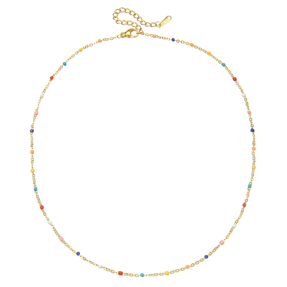 Wholesale Necklace Stainless Steel Handmade O Word Chain Geometric Style For Women - Image 8