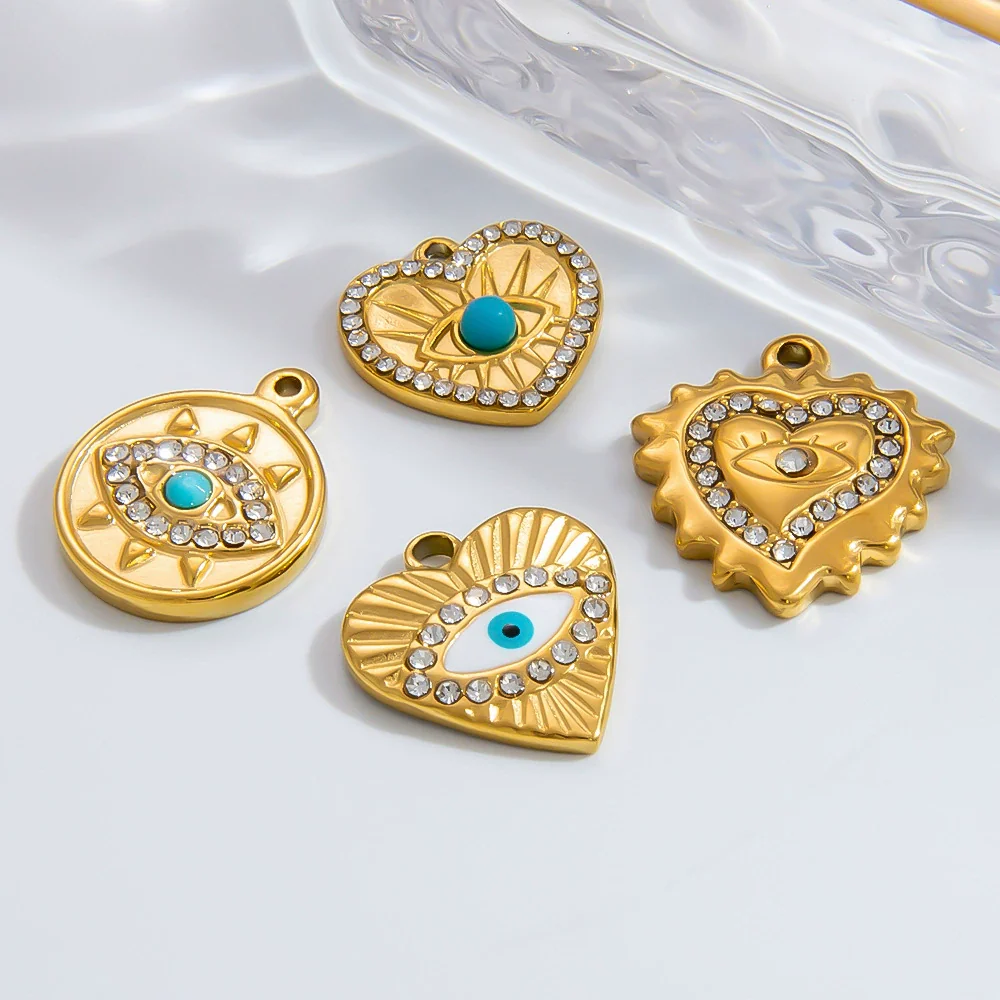 Wholesale Niche Style Totem Pattern Stainless Steel Electroplated Jewelry Necklace Pendant