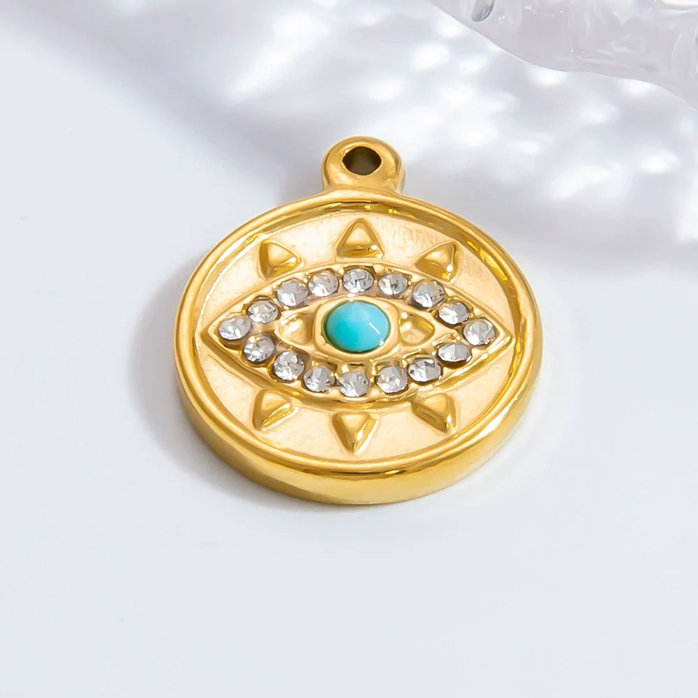 Wholesale Niche Style Totem Pattern Stainless Steel Electroplated Jewelry Necklace Pendant - Image 3