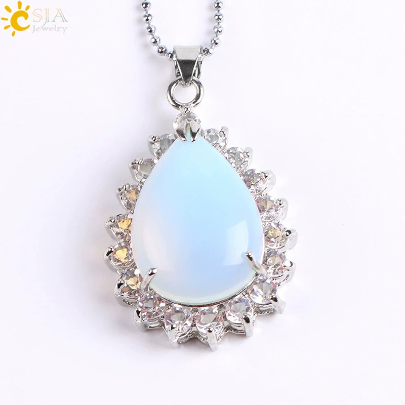 Wholesale Pendant Natural Stone Alloy Claw Inlaid Water Drop Pear Shaped Electroplated High Profile Luxury Unisex - Image 13