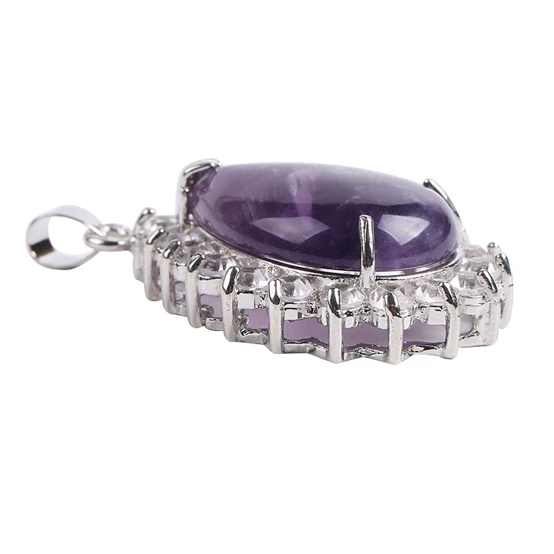 Wholesale Pendant Natural Stone Alloy Claw Inlaid Water Drop Pear Shaped Electroplated High Profile Luxury Unisex - Image 5