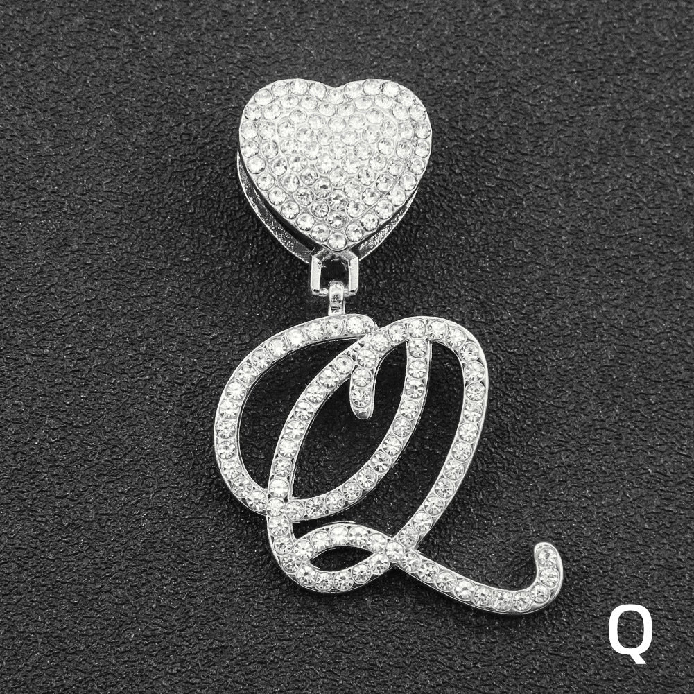 Wholesale Pendant Necklace Alloy Hiphop Style With Letter Pattern And Diamond Decoration Cuban Chain Accessories - Image 22