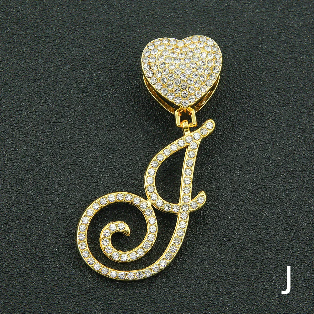 Wholesale Pendant Necklace Alloy Hiphop Style With Letter Pattern And Diamond Decoration Cuban Chain Accessories - Image 41