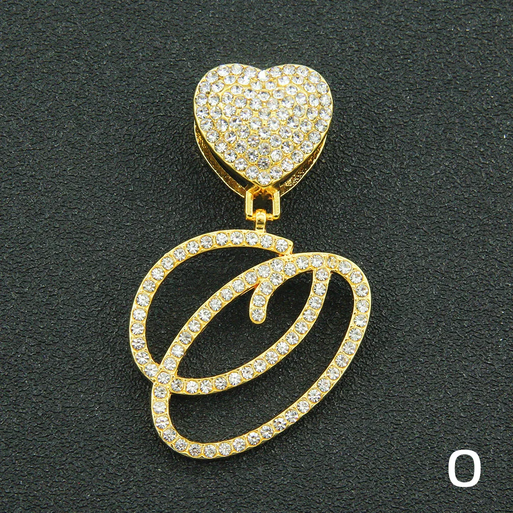 Wholesale Pendant Necklace Alloy Hiphop Style With Letter Pattern And Diamond Decoration Cuban Chain Accessories - Image 46