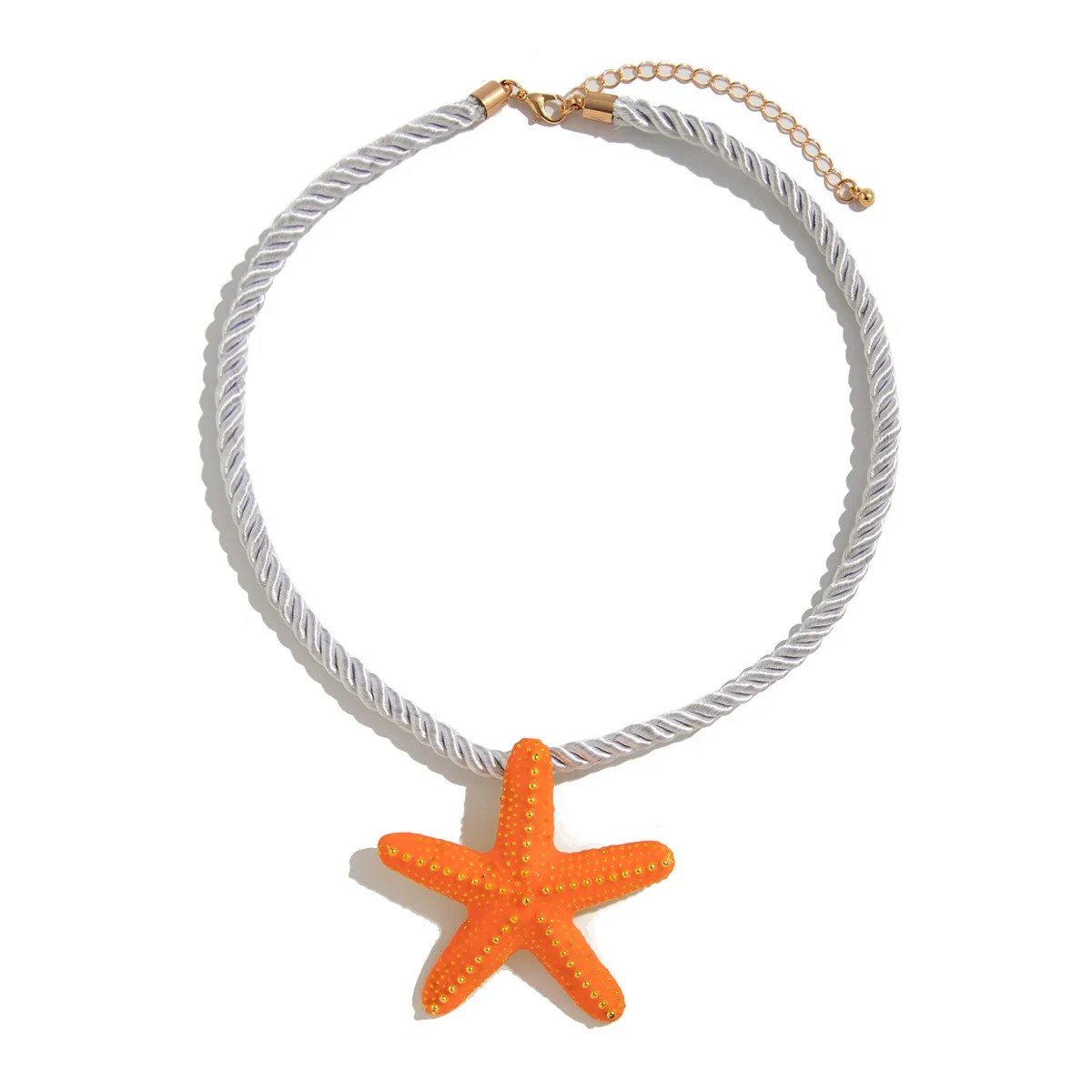 Wholesale Pendant Necklace Alloy Starshaped Rope Women's Vacation Style Dripping Oil - Image 5