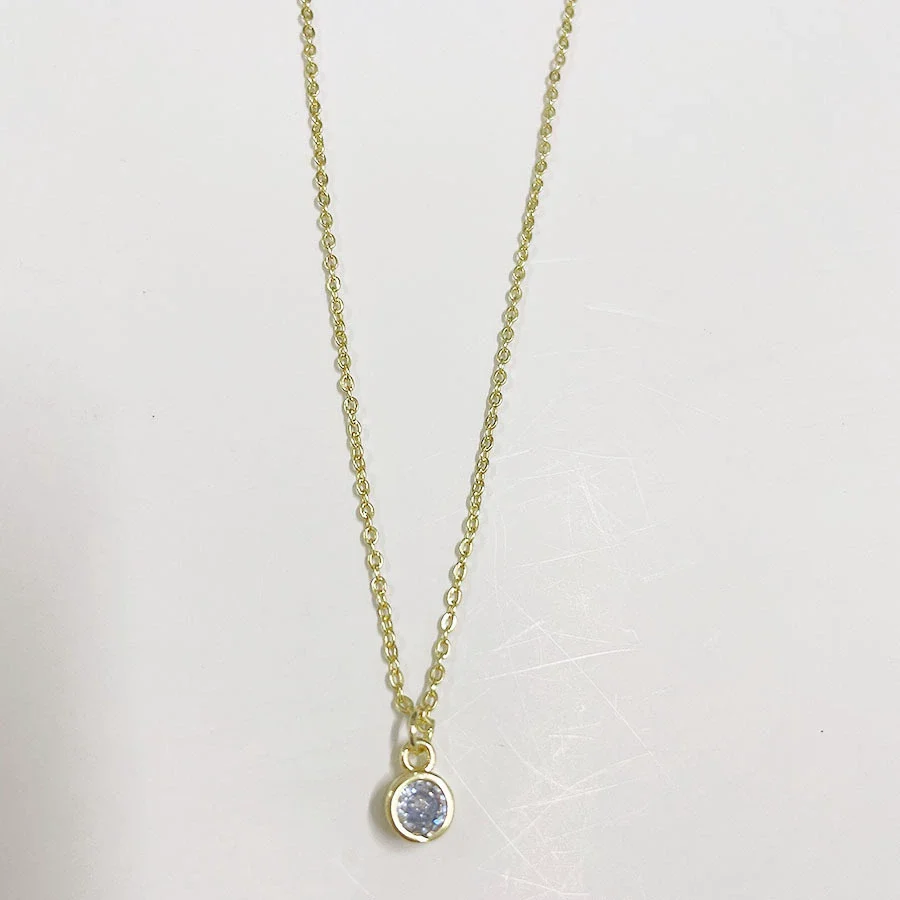 Wholesale Pendant Necklace Copper Electroplated Geometric Mixed Gem Inlay For Women - Image 11