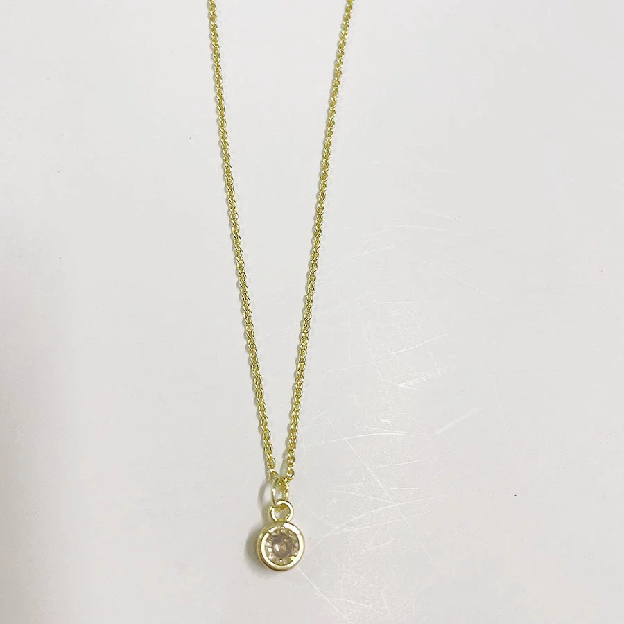 Wholesale Pendant Necklace Copper Electroplated Geometric Mixed Gem Inlay For Women - Image 13