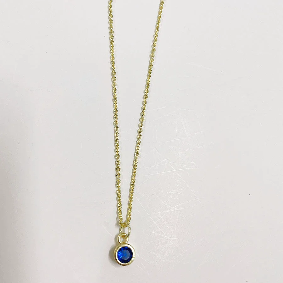 Wholesale Pendant Necklace Copper Electroplated Geometric Mixed Gem Inlay For Women - Image 14