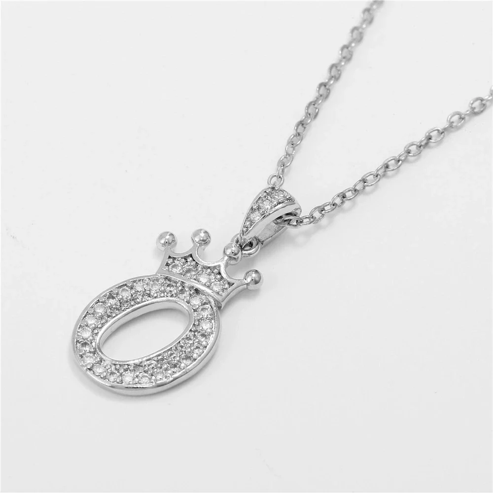 Wholesale Pendant Necklace Copper Inlaid Zircon Alloy With Micro Inlay English Letter Design Ochain - Image 20