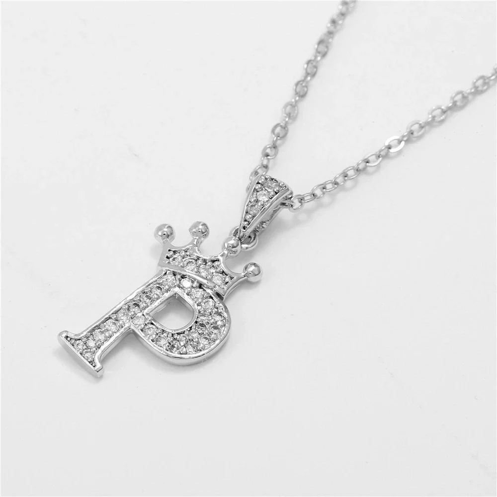 Wholesale Pendant Necklace Copper Inlaid Zircon Alloy With Micro Inlay English Letter Design Ochain - Image 21