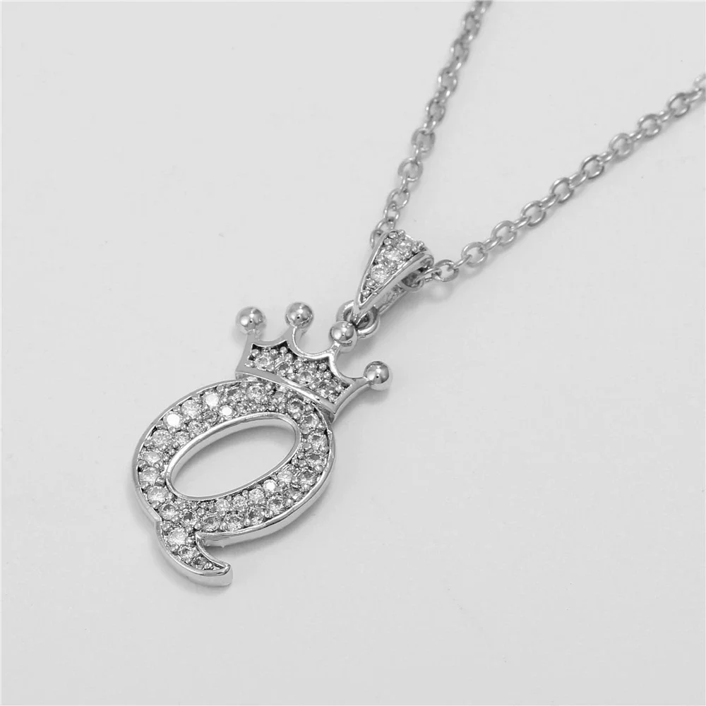 Wholesale Pendant Necklace Copper Inlaid Zircon Alloy With Micro Inlay English Letter Design Ochain - Image 22