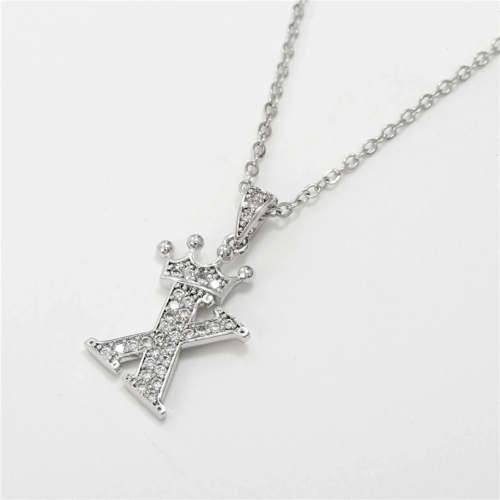 Wholesale Pendant Necklace Copper Inlaid Zircon Alloy With Micro Inlay English Letter Design Ochain - Image 29