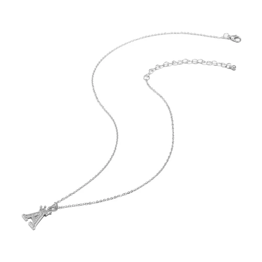 Wholesale Pendant Necklace Copper Inlaid Zircon Alloy With Micro Inlay English Letter Design Ochain - Image 5