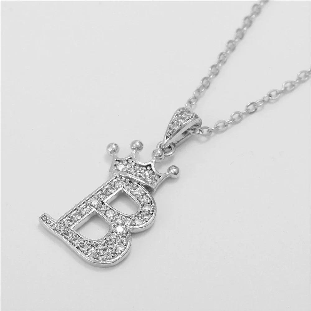 Wholesale Pendant Necklace Copper Inlaid Zircon Alloy With Micro Inlay English Letter Design Ochain - Image 7