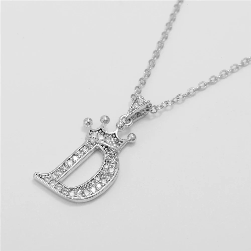 Wholesale Pendant Necklace Copper Inlaid Zircon Alloy With Micro Inlay English Letter Design Ochain - Image 9