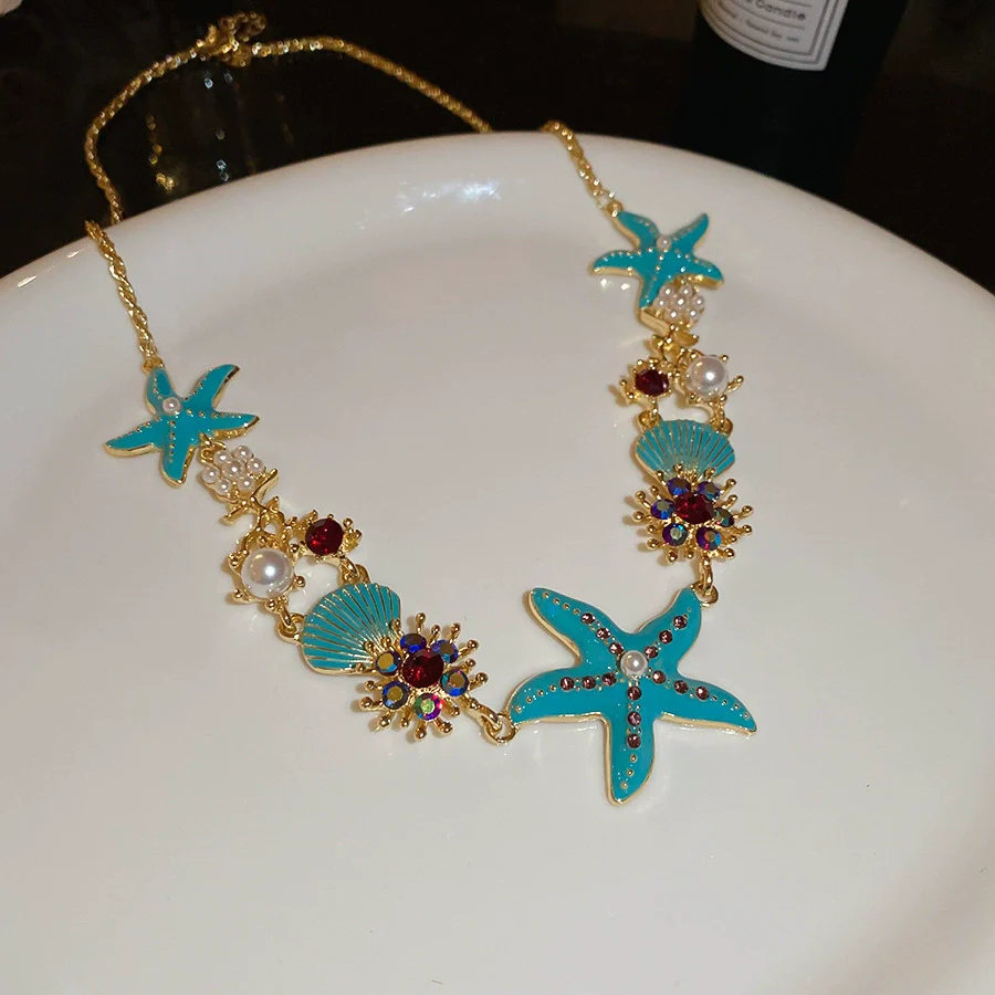 Wholesale Pendant Necklace Handmade Artificial Crystal And Shell Animal Zodiac Clavicle Chain For Women Vacation Style - Image 11