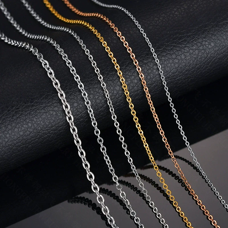 Wholesale Pendant Necklace With O Chain Stainless Steel Titanium Steel Geometric Electroplated - Image 3
