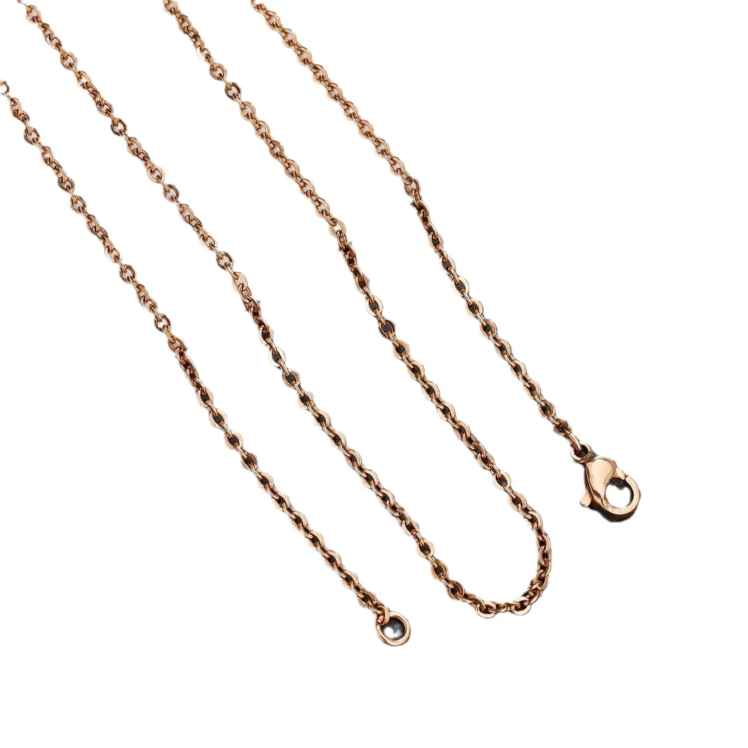 Wholesale Pendant Necklace With O Chain Stainless Steel Titanium Steel Geometric Electroplated - Image 4