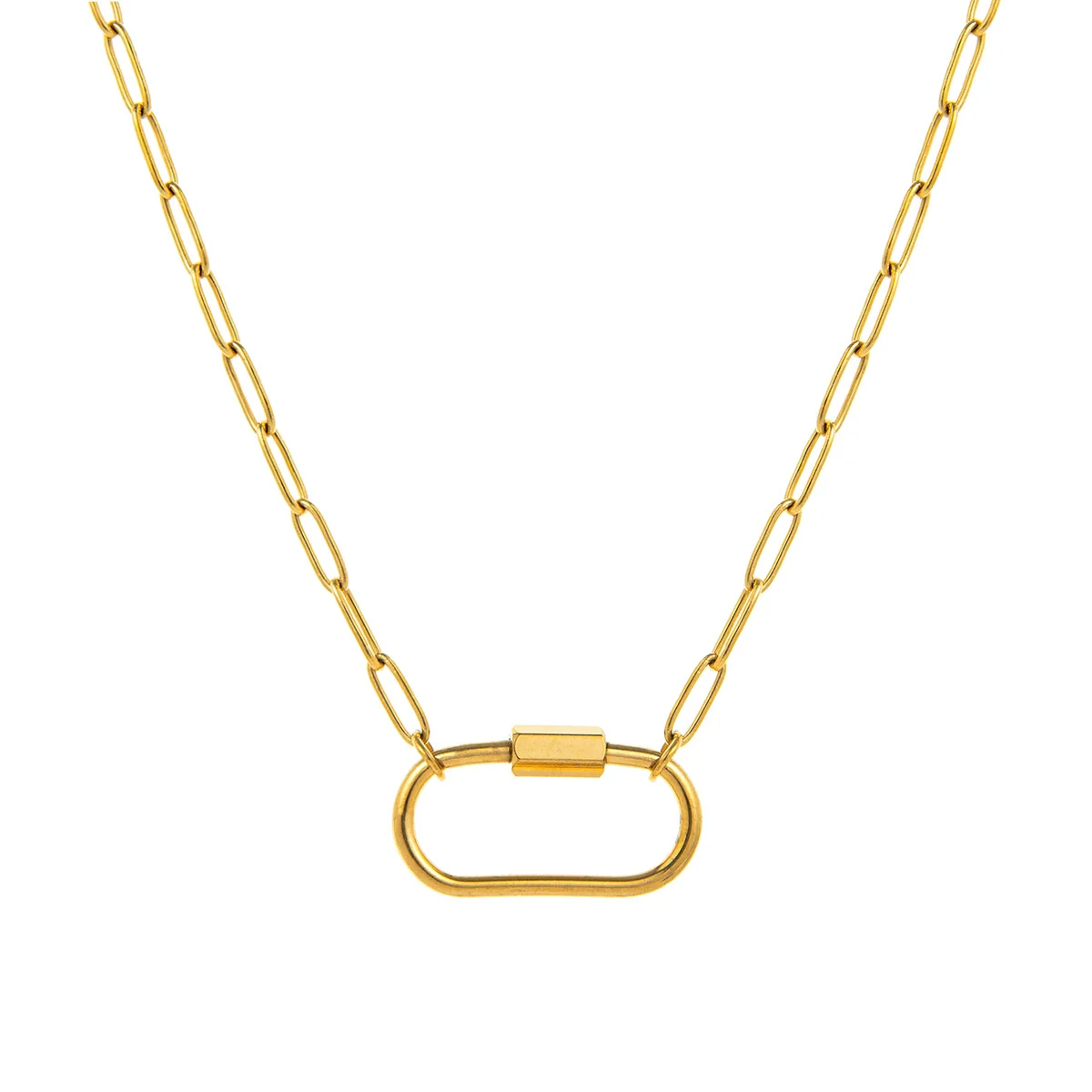 Wholesale Pendant Stainless Steel Simple Style Furnace Vacuum Plated 18K Real Gold Color Preservation For Women - Image 69