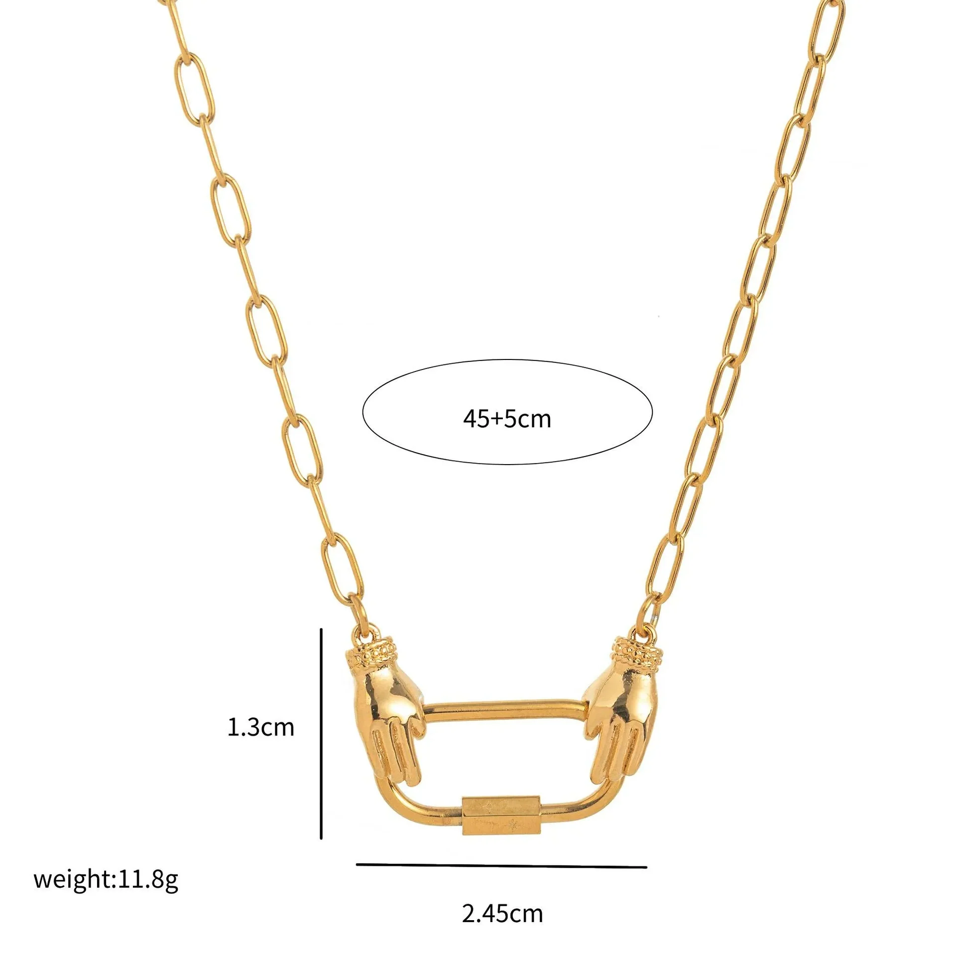 Wholesale Pendant Stainless Steel Simple Style Furnace Vacuum Plated 18K Real Gold Color Preservation For Women - Image 79