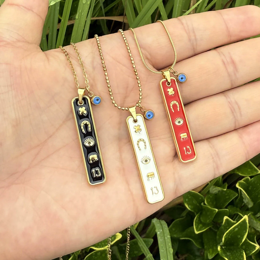 Wholesale Personalized Heart Shaped Elephant Long Pendant Necklace Made Of Stainless Steel Jewelry