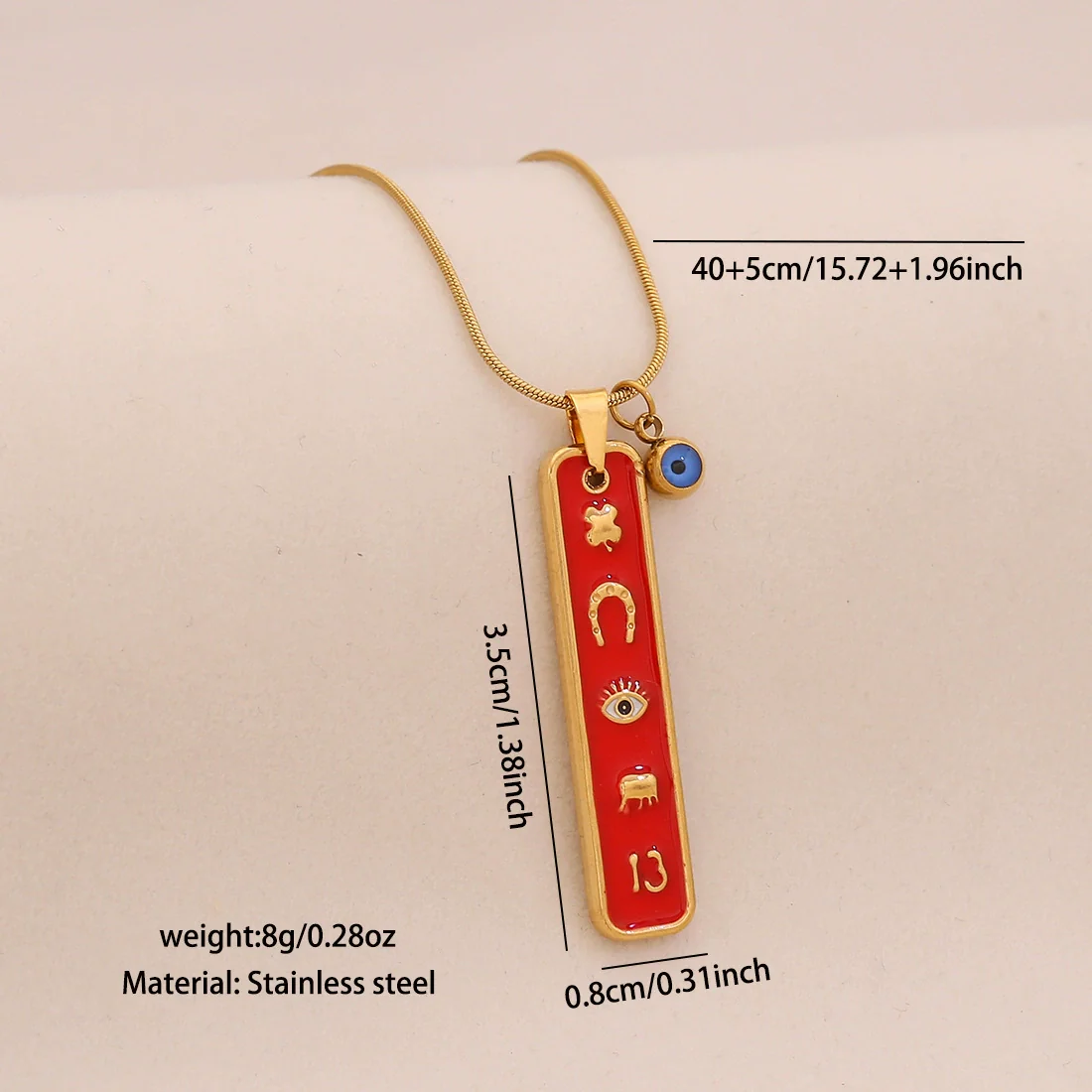 Wholesale Personalized Heart Shaped Elephant Long Pendant Necklace Made Of Stainless Steel Jewelry - Image 7