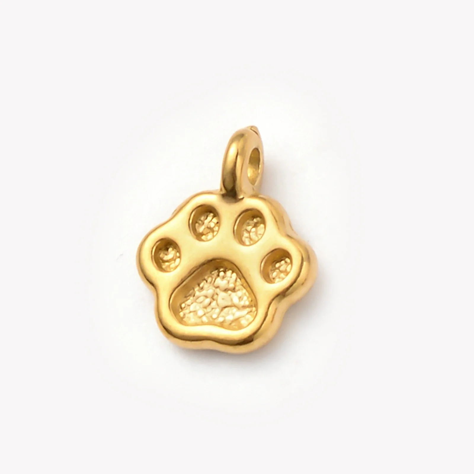 Wholesale Pet Accessories Stainless Steel Cute Cartoon Pet Paw Dog Bone Mini Pendant Necklace With Electroplating - Image 6