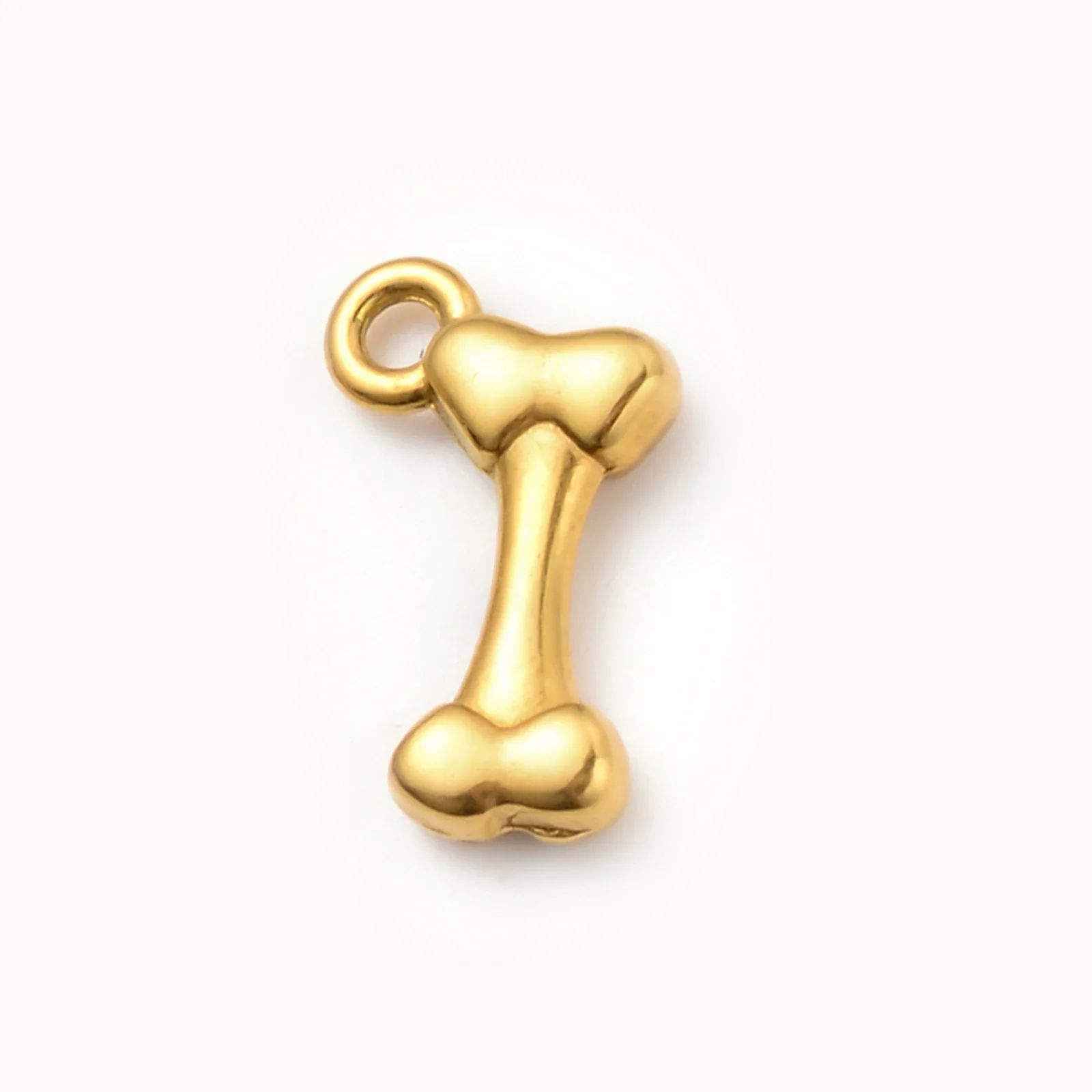 Wholesale Pet Accessories Stainless Steel Cute Cartoon Pet Paw Dog Bone Mini Pendant Necklace With Electroplating - Image 7