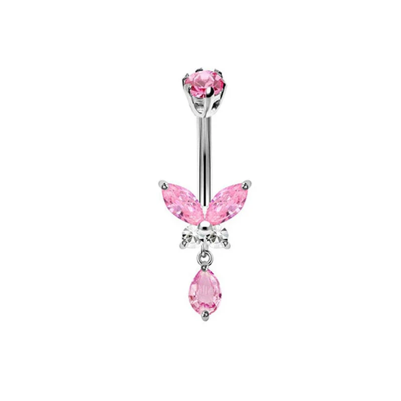 Wholesale Piercing Jewelry Navel Ring Stainless Steel Heartshaped Geometric Electroplating Unisex - Image 8
