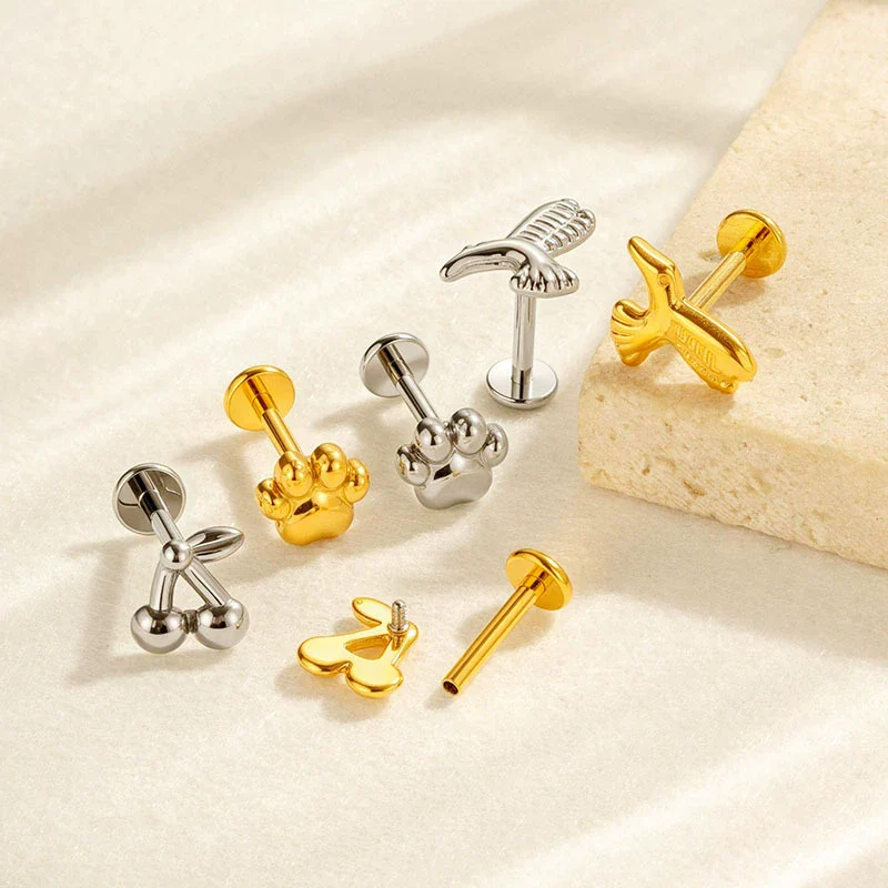 Wholesale Piercing Jewelry Titanium Alloy Animal Zodiac Shape Electroplated For Women - Image 4